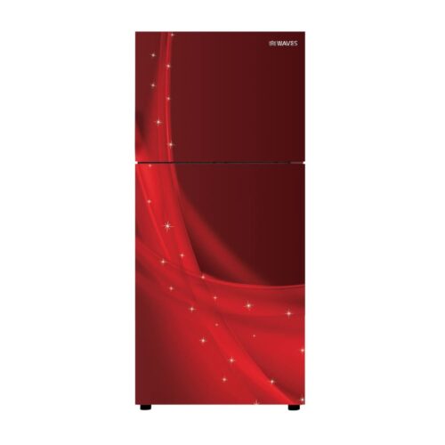 Waves Refrigerator Galaxy Glass Door WR Maroon
