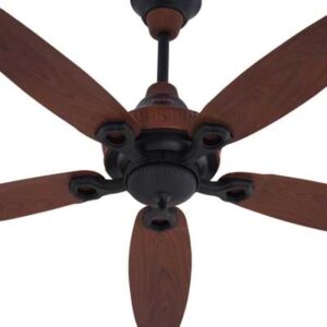 Royal Lifestyle Ornament Ceiling Fan- black sheesham