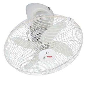 Royal Circomatic Bracket Fan-white