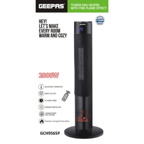 Geepas Ceramic Tower Heater GCH9565P - Image 2
