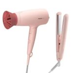 Philips 3000 Hair Styling Set, Hair Dryer + Hair Straightener, BHP398