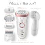 Braun Silk Epil 9 Wet & Dry Epilator, White/Pink, 9880