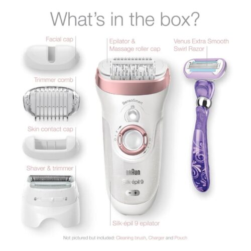 Braun Silk Epil 9 Epilator 6 in 1 With Swirl Razor SES 9-870 - Image 4