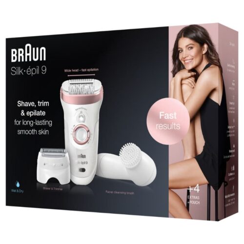Braun Silk Epil 9 Epilator 6 in 1 With Facial Cleansing Brush SES 9-880 - Image 2