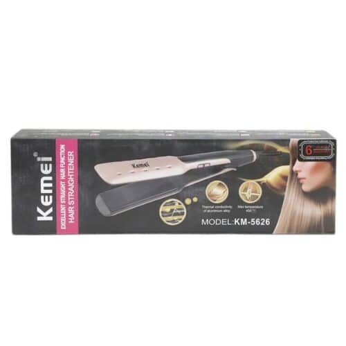 Kemei Km-5626 Ceramic Digital Hair Straightener - Image 3