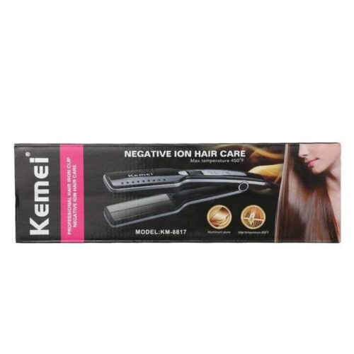Kemei KM-8817 Aqua Ceramic Digital Hair Straightener - Image 3