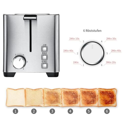 Freihafen Stainless Steel Toaster 23004 800 Watts - Image 2