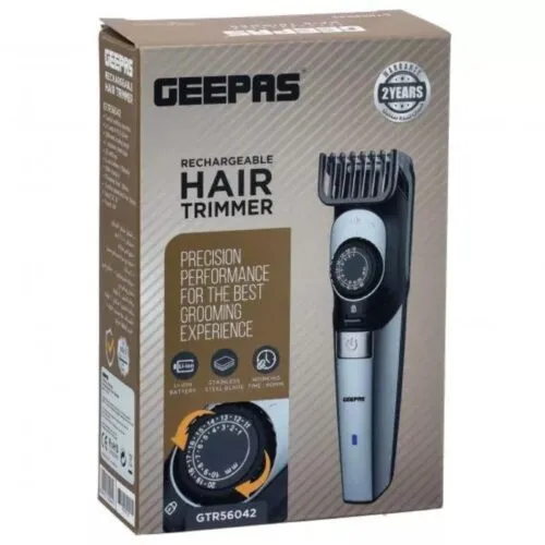 geepas rechargeable hair trimmer gtr56042 box shoppingjin.pk - Shopping Jin