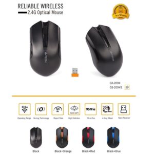 A4Tech 2.4G Wireless Mouse G3-200N(S)