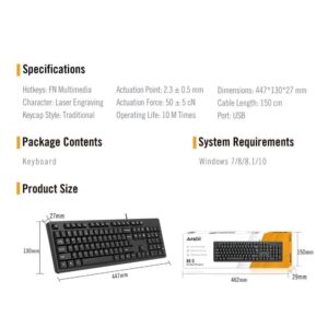 A4Tech Multimedia FN Keyboard- KK-3