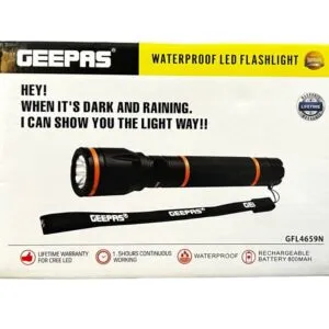 Geepas Waterproof LED Flashlight GFL4659N