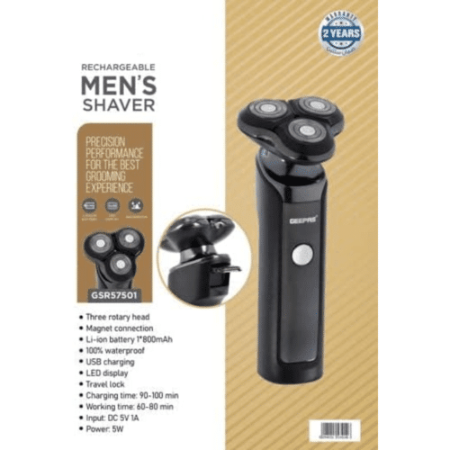 Geepas Rechargeable Water Proof Men's Shaver GSR57501
