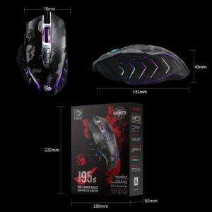Bloody 2-Fire RGB Animation Gaming Mouse J95S