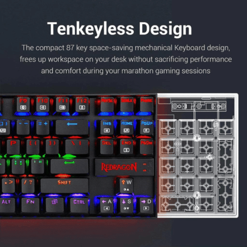 Redragon K552 RGB KUMARA Mechanical Gaming Keyboard - Image 4