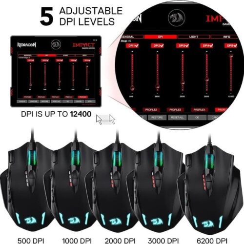 Redragon Impact RGB Gaming Mouse M908 