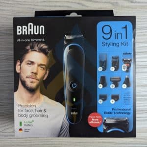 Braun 9 in 1 Grooming Kit All-In-One Trimmer 5 MGK5280 for Face, Hair, and Body