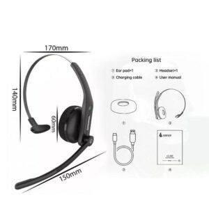 Edifier Bluetooth Headset with Noise Cancelling Microphone-CC200