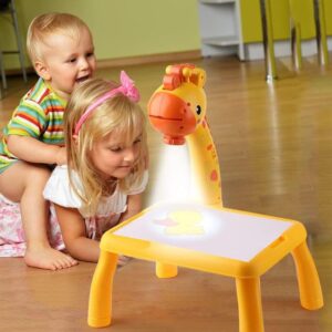Kids Mini Led Projector Art Drawing Table