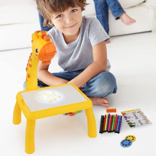 Kids Mini Led Projector Art Drawing Table