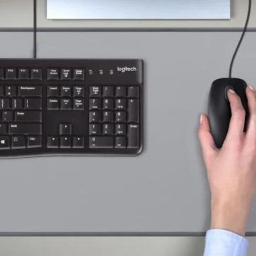 Logitech Corded Keyboard and Mouse Combo-MK120