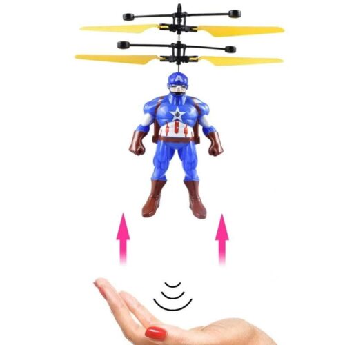 Induction Flying Captain America Helicopter Toy - Image 2