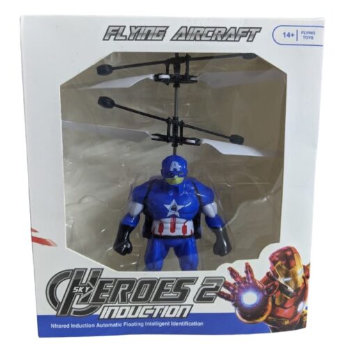 Induction Flying Captain America Helicopter Toy - Image 3