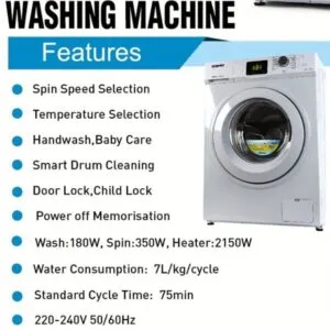 Geepas Front Load Washing Machine GWM71200