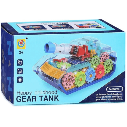 Transparent Gear Tank with Music, Light & 360 Rotaion - Image 3