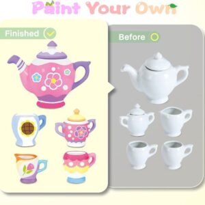 16 Pieces DIY Ceramic Tea Set