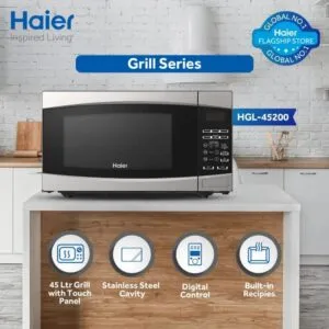 Haier HGL-45200 45 Liter Grill Microwave Oven_3