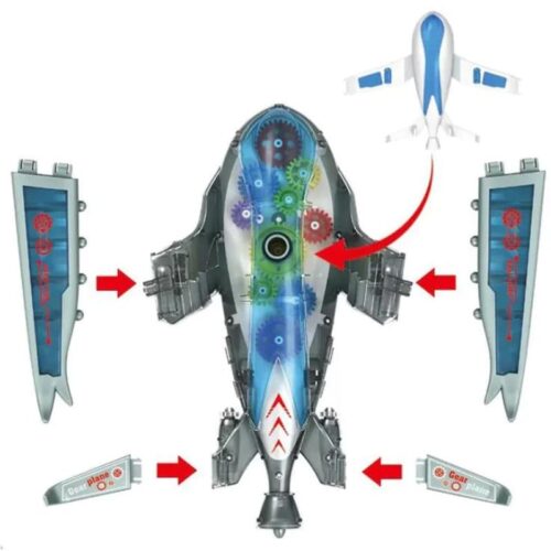 Jucency Flashy Aloy Gear Plane Toy - Image 2