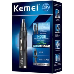 Kemei 2 In1 Men's Facial Shaver Nose Trimmer KM-6673