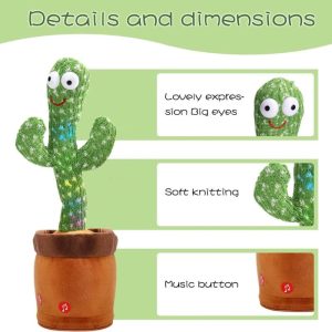 Rechargable Dancing Cactus Talking Toy