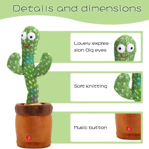 Rechargable Dancing Cactus Talking Toy