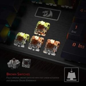 Redragon K556 DEVARAJAS RGB Mechanical Gaming Keyboard with Brown Switches_3