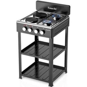 Saachi 4 Gas Burner with Hot Plates NL-5258_1