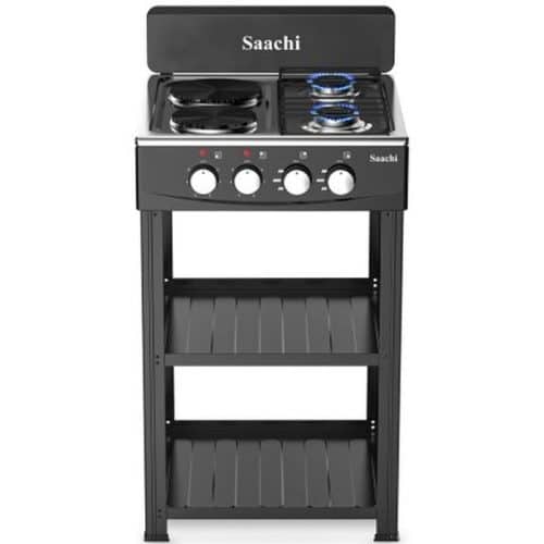 Saachi 4 Gas Burner with Hot Plates NL-5258