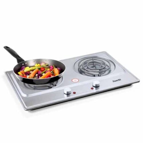 Saachi Double Hot Plate 6222 with Coil Heating Element_1