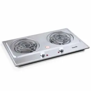 Saachi Double Hot Plate 6222 with Coil Heating Element