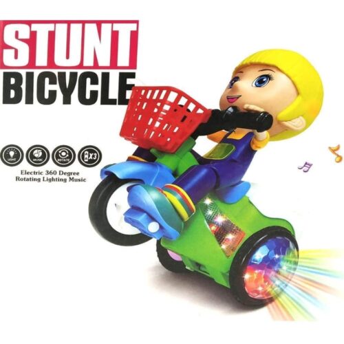 Stunt Bicycle Toy With Light - Music Rotate & 360 Degree Rotation - Image 2