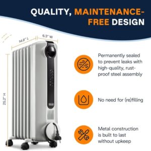 DeLonghi Radia S TRRS0715E Digital Oil filled Radiator Heater_8