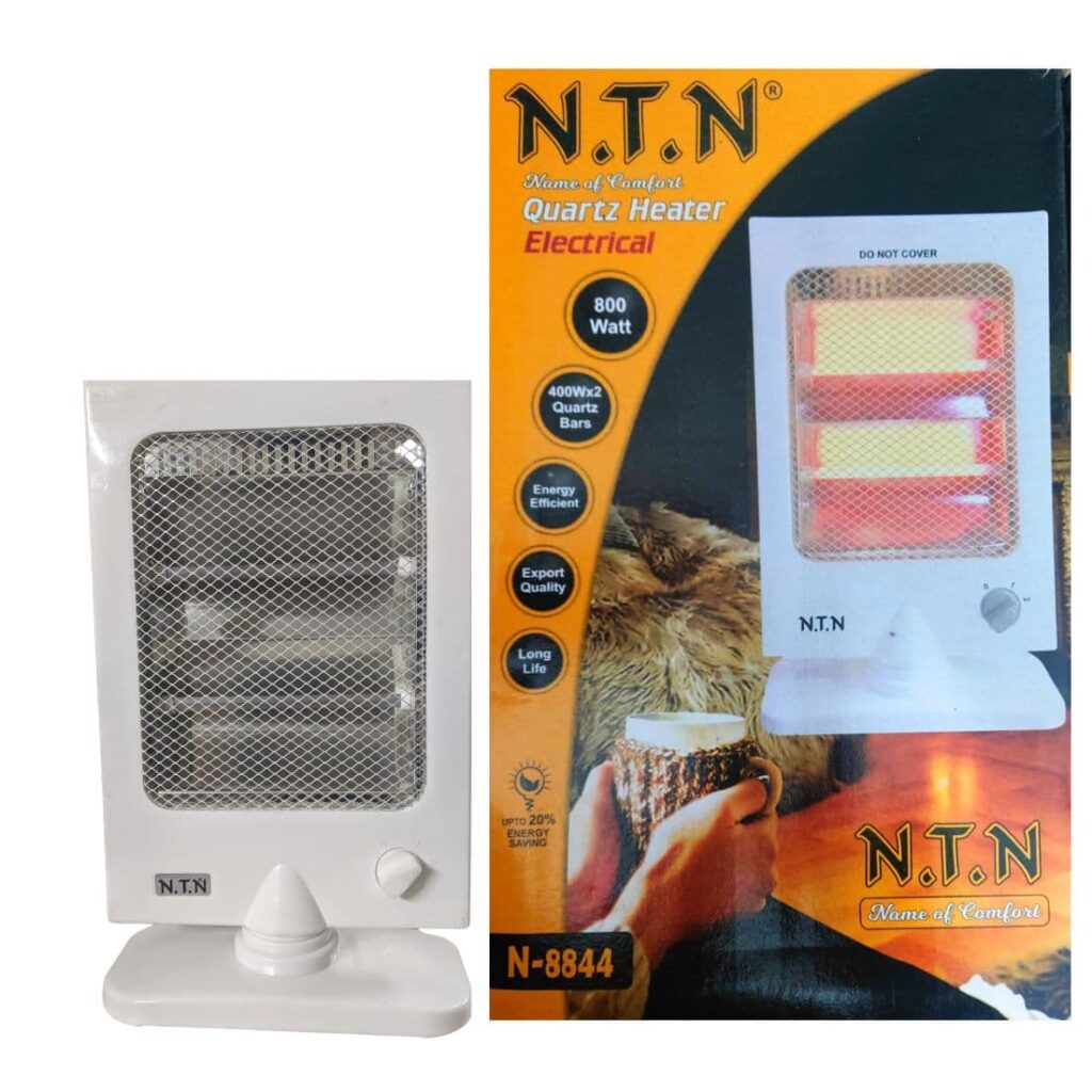 TROPIC Low Wattage Portable Electric Quartz Heater – 400W/800W – For Camping & Caravan