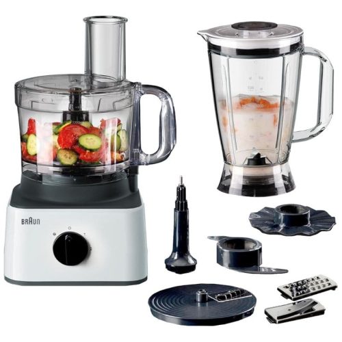 Braun FP0132WH 8-in-1 750W Food Processor