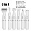 Kemei KM-3523 6-in-1 Women Facial Pubic & Body Hair Shaver Trimmer & Grooming Kit (2)