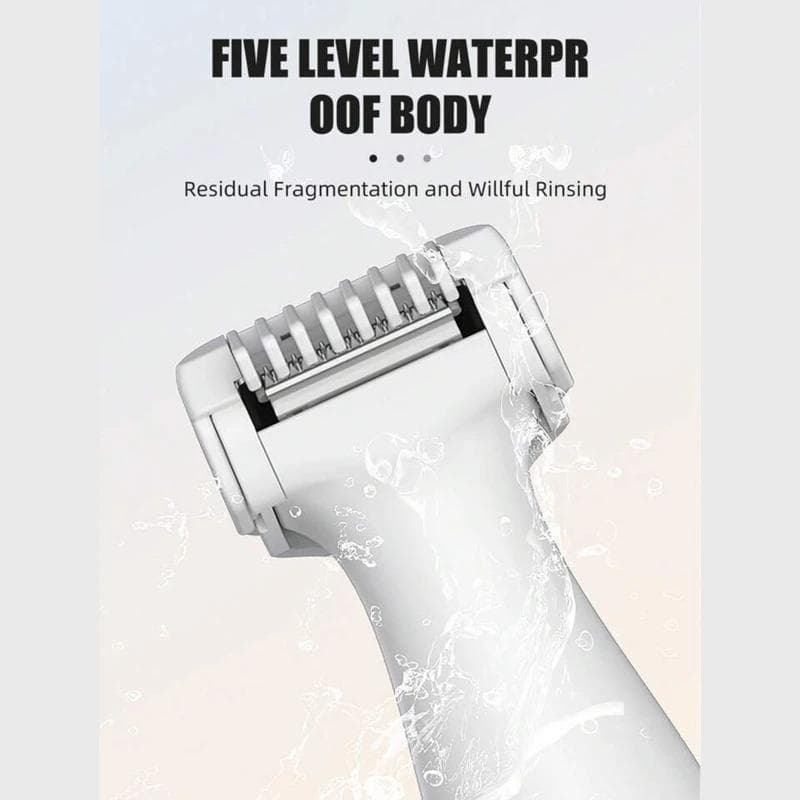 Kemei KM-3523 6-in-1 Women Facial Pubic & Body Hair Shaver Trimmer & Grooming Kit (2)