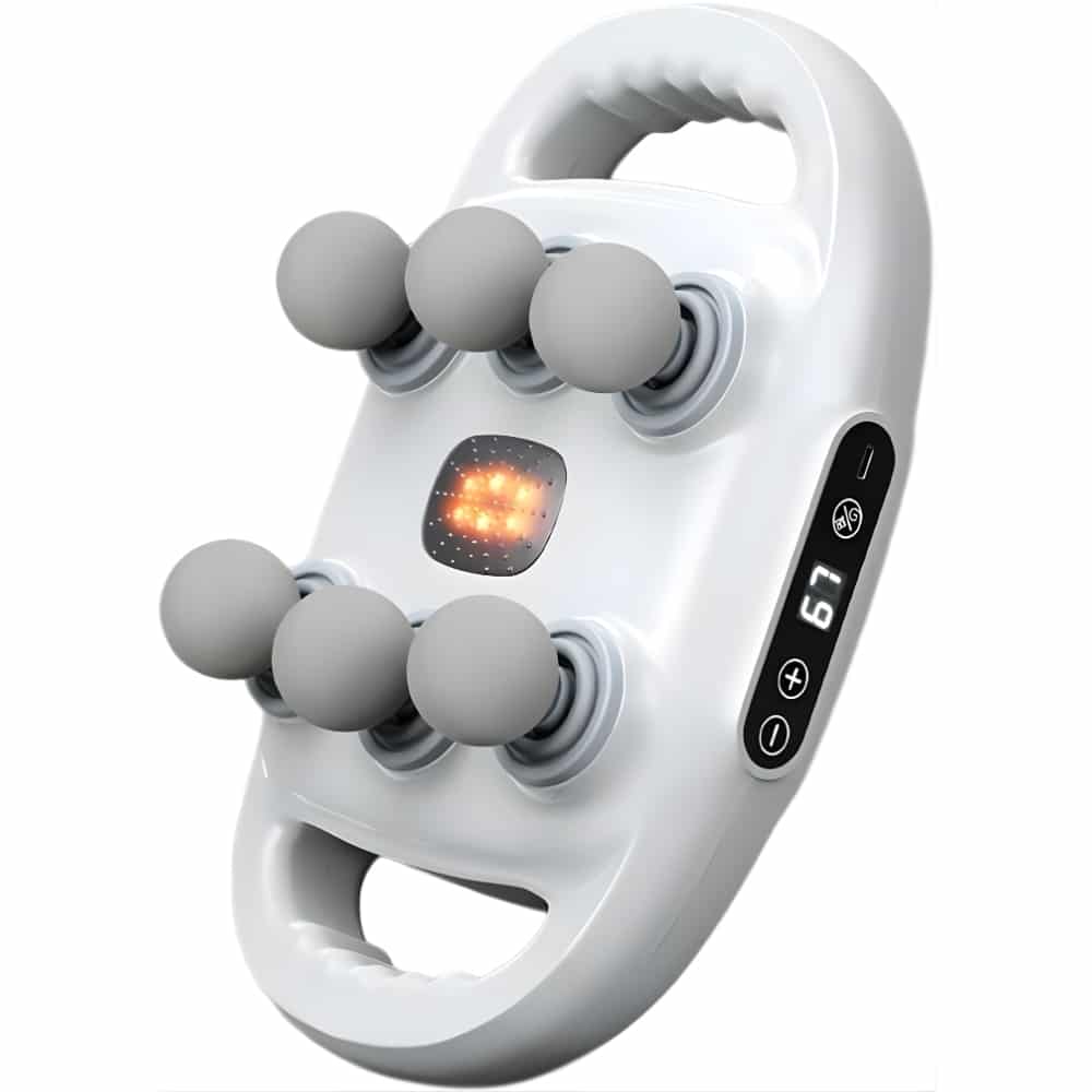 Imported 6 Heads Deep Tissue Rechargable Massage Gun RT-608 White
