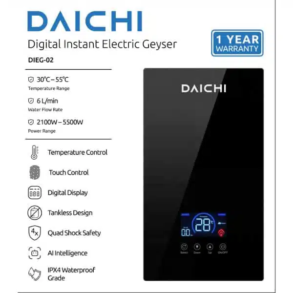 Home 79 - Shoppingjin daichi digital temperature control instant electric geyser shower dig 02 shoppingjin.pk - Shoppingjin