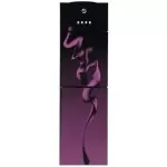 PEL Curved Glassdoor Purple Blaze Water Dispenser 525