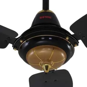 Royal Deluxe Regent Ceiling Fan-black gold