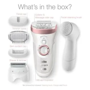 Braun Epilator SES 9-880 With Facial Cleansing Brush